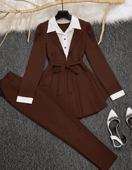ENSEMBLE VESTE BUREAU FEMME