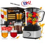 Pack blender multifonction EMFLOW avec bol à smoothie, hachoir et moulin à grains.