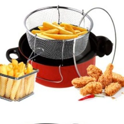 Mini friteuse compacte avec panier égouttoir pour frites et poulet
