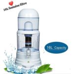 Fontaine filtrante purificatrice d'eau minérale 16 litres blanche