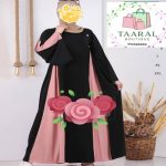 Abaya Bicolore Évasée – Image 2