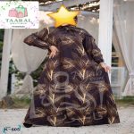 Abaya Évasée à Col Noué – Image 2