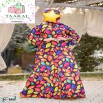 Abaya Évasée à Col Noué – Image 3