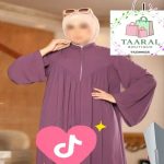 Abaya Froncée Coupe Papillon – Image 5