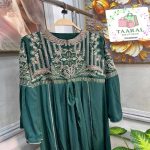 Abaya Plissée Brodée Dentelle – Image 2