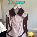 Jilbab Deux Pièces Bicolore avec Niqab – Image 2
