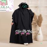 Jilbab Deux Pièces avec Niqab et Poignets Boutonnés – Image 3