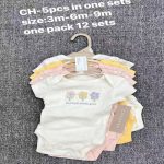 Lot de 5 Bodys à Manches Courtes Chickpea pour Bébé – Image 2