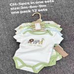 Lot de 5 Bodys à Manches Courtes Chickpea pour Bébé – Image 3