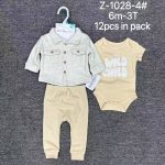 Ensemble 3 Pièces Veste, Body et Pantalon pour Bébé – Image 2