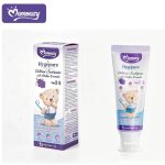 Tube de dentifrice Momeasy Hygiepure formule douce pour bébé de 0 à 2 ans goût fraise.