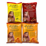 Sachet de savon beldi traditionnel au miel de la marque Soltana pour le gommage du corps.
