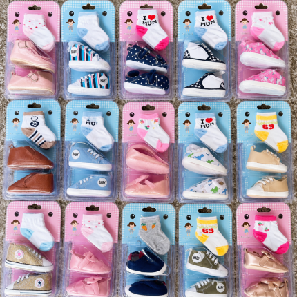 Ensemble de chaussons et chaussettes pour bébé