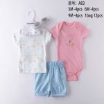 Ensemble bébé 3 pièces rose