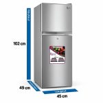 Réfrigérateur ROCH 2 portes 135 L RFR135DTJ gris