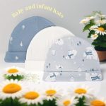 Lot de 4 bonnets bébé aux motifs et coloris variés