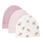 Lot de 4 bonnets bébé aux motifs et coloris variés