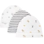 Lot de 4 bonnets bébé aux motifs et coloris variés