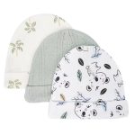 Lot de 4 bonnets bébé aux motifs et coloris variés