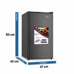 Réfrigérateur bar ROCH RFR120S 85 L gris