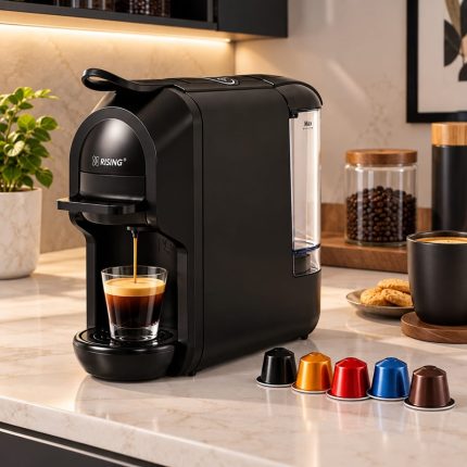 Machine à café RISING multicapsule 5 en 1 RS506 noire