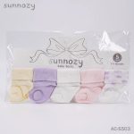 Lot de 5 paires de chaussettes bébé en coton 0-6 mois
