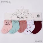 Lot de 5 paires de chaussettes bébé en coton 0-6 mois