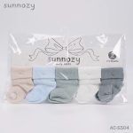 Lot de 5 paires de chaussettes bébé en coton 0-6 mois