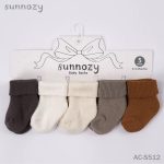 Lot de 5 paires de chaussettes bébé en coton 0-6 mois