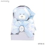 Couverture bébé avec doudou ours en coffret cadeau